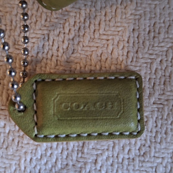 Coach Green and Yellow Crossbody Bag with Adjustable or hand held. - Picture 2 of 2